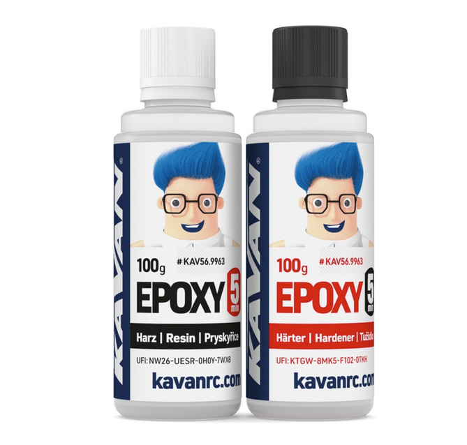 Colle Epoxy 5 min 2x100gr Kavan